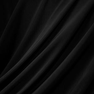 Horbaunal 4-Way Stretch Mesh Fabric by The Yard, Black 2 Yard Nylon Power Mesh Sheer Fabric for Dancewear Activewear Sportwear Sewing, 88% Nylon & 12% Spandex, 60" Wide