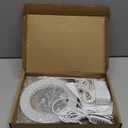 LORDEM Grow Light, LED Plant Light for Indoor Plants Growing, Full Spectrum Desk Growth Lamp with Automatic Timer for 4H/8H/12H, 4 Dimmable Levels, Height Adjustable 9.8"-30.6" (White with Base)