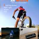 TEMOLA Tire Inflator Portable Air Compressor, 150PSI Rechargeable 2500mAh*2 Battery Tire Inflator, Mini Air Pump Auto Shut Off, Tire Pump with LED Light for Car Motorcycle Bicycle