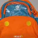 SKYSPER Small Toddler Backpack with Safety Anti-lost Leash Kids Travel Daypack for Preschool Kindergarten for Boys Girls (Orange/Green)
