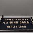 Doorbell Broken Yell Ding Dong Really Loud 30"x17" Welcome Large Summer Front Door Mat Halloween Doormat for Outdoor Entrance Home Indoor Funny Merry Christmas Cute Mats Entryway Rugs