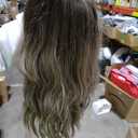  Hair Extensions Light Brown to Blonde Highlights Balayage Hair, 22 inch