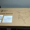 Motherly Haven Baby Bassinet Bedside Sleeper 53"L x 29"W x 63"H, Light Grey, Crib