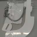 hansrapo Left-Hand Bidet Attachment Non-Electric Dual Nozzle for Rear & Feminine Wash, Adjustable Pressure & Flow, Ultra-Slim Design,Independent Self-Clean Function, Quick-Release for Easy Cleaning