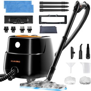 21-in-1 Chemical-Free Steam Cleaner, 293℉ Powerful Multipurpose Steamer for Cleaning with 3-Level Adjustment, Heavy-Duty Steam Cleaner for Home, Car, Floor,Tile, Grout, Upholstery, Kitchen