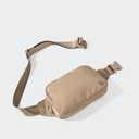 Pander Belt Bag Large 2L, Nylon Fanny Pack Purse for Women and Men with Adjustable Strap