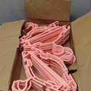 100 Pack Pink Baby Clothes Hangers,Kids Plastic Hangers for Closet,Toddler,Infant,Child,Newborn's Coat Hangers Ideal for Laundry and Nursery's Everyday Standard Use