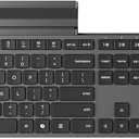 Lenovo 700 Modern Wireless Keyboard & Mouse Combo, 2.4 GHz Dongle & Dual Bluetooth Connection, AES-128 Encryption, 36 Month Battery Life, Quiet Mouse, Luna Grey