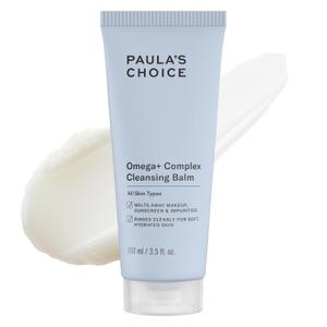 Paula's Choice Omega Complex Face Cleansing Balm, Double Cleanse Face Wash & Gentle Daily Makeup Remover, Suitable for Dry & Sensitive Skin, Mineral Oil-Free, & Fragrance-Free, 3.5 Fl Oz