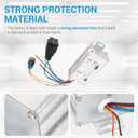 2 x BlueStars DC Motor Speed Controller 9-60V 12V 24V 36V 48V 60V 20A 25KHZ PWM Motor Speed Controller with Forward-Brake-Reverse Switch & Adjustable Potentiometer