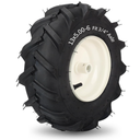  13x5.00-6" Tiller Tire and Wheel, 【3/4" Axle Size】, 3-1/8" Centered Hub, 13x5-6 Agriculture Super Lug Tractor & Trencher Tubeless Tire, Compatible with Craftsman & Troy-Bilt Tiller, 1 Pack 