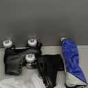 Roller Skates for Men and Women, Black Derby Roller Skates with 4 Shiny Wheel, Classic Double-Row Roller Skates for Indoor and Outdoor