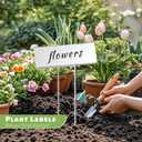 30-Pack Metal Plant Labels Weatherproof Garden Markers, Garden Label Markers Outdoor for Plants Vegetables Herb Seedlings Flowers,with a Pen