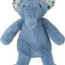 Petlou Dog Plush Toys,Crinkle Toy, Interactive Stuffed Squeaky Toys Chew for Medium Small Large Dogs,Cute (15" Promo Elephant-Blue)