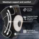DR. BRACE ELITE Knee Brace with Side Stabilizers & Patella Gel Pads for Maximum Knee Pain Support and fast recovery for men and women-Please Check How To Size Video (Mercury, M)