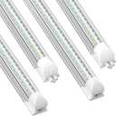 SHOPLED LED Shop Lights 2FT, 22W 3300LM 6000K Cool White, V-Shaped Utility Shop Lights, T8 Linkable Ceiling Light Fixtures, 2 Foot Tube Light for Workbench, Basement, Cabinet, ETL Listed, 4-Pack