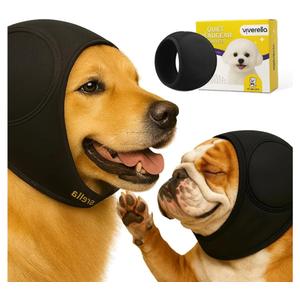 Dog Ear wrap Calming Hoodie Ear Wraps, Comfortable Quiet Ears Cover Muffs Plug Waterproof & Adjustable Dog Head Wrap Bonnet for Noise Protection Firework Grooming Bathing Anxiety Thunderstorms
MEDIUM