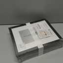 upsimples 8x10 Picture Frame Set of 5, Display Pictures 5x7 with Mat or 8 x 10 Without, Wall Gallery Photo Frames, Black