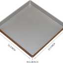 Nonstick Square Baking Pan, 11x11 Inch Carbon Steel Cake Baking Sheet, Cookies Bakeware for Oven Baking Gold