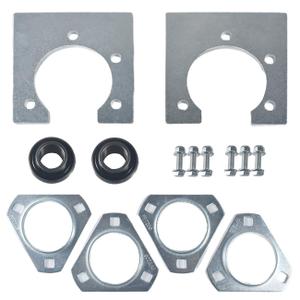 Go-Kart 1" Live Axle Bearing Kit with 3 Hole Flangettes Mount Hangers,for Go Kart Mini Bike Manco Murray Yef Dog for Drift Trike Off Road ATV Minibike DIY Go Cart Parts