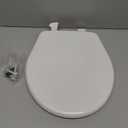 Bemis 730EC Toilet Seat, Removes for Easy Cleaning, Durable Plastic, Made in USA, Round, White