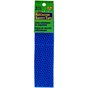 Hy-Ko Blue Reflective 6" Safety Strip, Self-adhesive backing, 3-pack Set of 4
