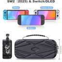 Premium Protective Switch 2 Case for Nintendo Switch 2 & OLED – Secure Travel & Storage, Durable Hard Shell with Organized Storage for Console, switch 2 accessories & Game Cards