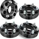 EVIL ENERGY 6x5.5 Wheel Spacers Compatible for Chevy Silverado GMC Sierra, 1.5"(38mm) 6x139.7mm Lug Centric Spacer for Suburban Express 1500, 78.1mm Wheel Adapter with M14x1.5 Studs Black 4PCS
