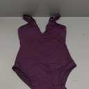 LASLULU One Piece Swimsuits for Women Sexy Swim Suits Backless Modest Bathing Suits Swimwear Summer Fashion Outfits(Grape Purple Medium)