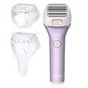 Panasonic Electric Shaver for Women, Cordless 4-Blade Shaver, Bikini Attachment, Pop-Up Trimmer, Wet Dry Operation - ES-AWL8AV (Purple)