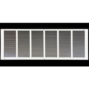 26" x 4" Return Air Grille - Sidewall and Ceiling - HVAC Vent Duct Cover Diffuser - [White] [Outer Dimensions: 27.75w X 5.75"h]