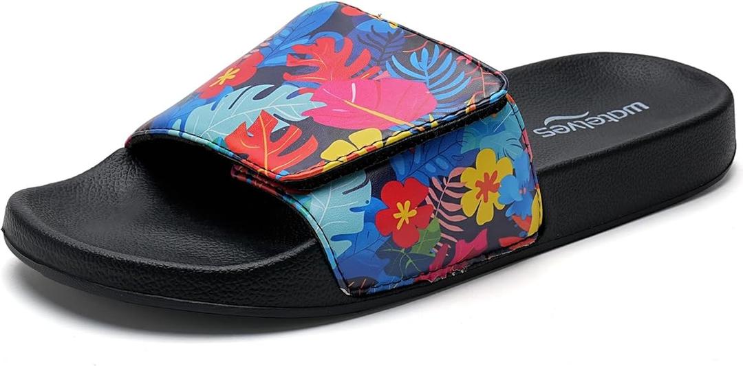 WateLves Kids Slide Sandals Boys Comfortable Slip-On Sandals Youth Big Kids Summer Slippers for Beach Pool Shower Little/Big Kid 10T