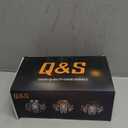 Q&S Mini Chandelier Crystal Ceiling Light,Small Flush Mount Gold Light Fixture for Entryway Bedroom Barthroom Hallway Closet E26