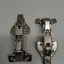 Chibery 2 Pack 165 Degree Soft Close Kitchen Corner Hinges, Lazy Susan Cabinets, Face Frame, Clip On Plate for Easy Installation, Hidden Face Mount, 3D Concealed Slow Self Closing for Folden Cupboard