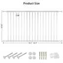 Window Guards for Children, Fit 32.5"-62.5" Wide Window Security Bar, White Window Bars Security Inside, 29.92inch High Child Safety Window Guard (2 Piece)
