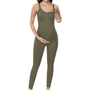 LOVE 3000 Maternity Rompers for Pregnant Women - One Piece Overalls Jumpsuit Legging for Yoga Running Workout Athletic Casual