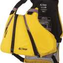 Onyx U.S. Coast Guard and Transport Canada Approved MoveVent Curve Paddle Vest For Adults For Kayaking, Canoeing, Stand Up Paddleboarding Yellow, X-Small-Small, Vest