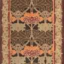 Restoration and Renovation Handmade W Morris Traditional Oriental 100% Wool Area Rug - Cecil Green Floral Motif Style, Thick & Soft Carpet - Perfect for Living Room, Bedroom (Cecil Green, 5' x 8')