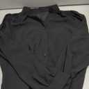 GORGLITTER Women's Sheer Button Up Blouse Tops Dressy Business Casual Fall Mesh Long Sleeve Button Down Work Shirt Top (X-Large, Black)