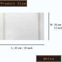 PIGCHCY Luxurious Placemats Set of 6, 18 x 12 inches Elegant Placemats Non-Slip Washable Durable Table Mats for Home/Dining Room Decoration (White)