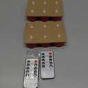 Tea Lights Candles Battery Operated: 12-Pack with Remote Control and Auto Timer, Realistic Flickering LED for Wedding, Halloween, Christmas & Home Decor(Red)