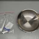 Toutrop Titanium Hammered Pan Pro with Lid, Durable Scratch-Resistant Titanium Frying Pans for Cooking Non Stick, Even Heating for Cooking, Nutritious Pan for Cooking (10.23IN)