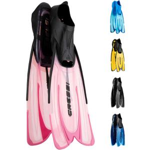 Cressi Agua Full Foot Pocket Fins, Size 37/38