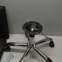 VECELO PU Leather Mid-Back Armless Vanity Chair Adjustable Height 360° Rolling Swivel for Home Office Work