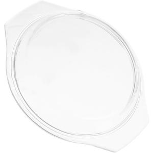HEMOTON Glass Microwave Cover Splatter Proof Lid Food Bowl Lid Reusable Heat Retention Easy to Carry (23.60X20.20X2.70CM)