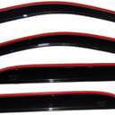 Auto Ventshade [AVS] In-Channel Rain Guards for 2007 - 2014 Ford Edge; 2007 - 2015 Lincoln MKX | Window Vent Visors, 4 pcs. - Smoke | 194141