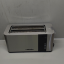 Mueller UltraToast Full Stainless Steel Toaster 4 Slice, Long Extra-Wide Slots for Bagels and Waffles, 6 Browning Levels, LED Display, Cancel/Defrost/Reheat Functions & Removable Tray, Kitchen Gadgets