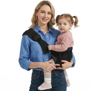 Baby Sling Carrier Newborn to Toddler, Adjustable Toddler Carrier Sling Baby Carrier Toddlers Sling Carriers Hip Carriers for 7-40lbs, Black Mesh