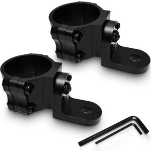 Baiann Whip Mount 2PCS UTV Flag Mount Whip Light Mounting Bracket for 1.75 to 2 Inch Roll Bar Compatible with Talon 1000, Polaris RZR, Can-Am Commander