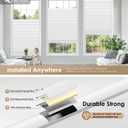 LazBlinds No Tools No Drill Cordless Cellular Shades, Blackout Light Blocking Honeycomb Shades for Home, Thermal Insulation Blinds for Windows, 27" W x 48" H, White